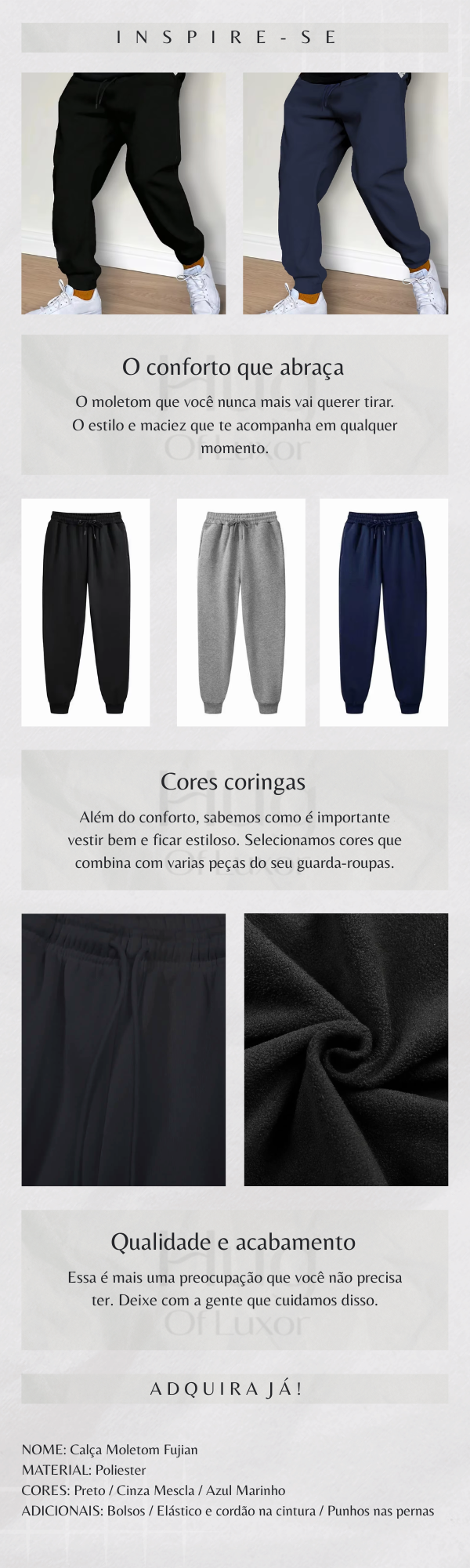 Calça Moletom Fujian